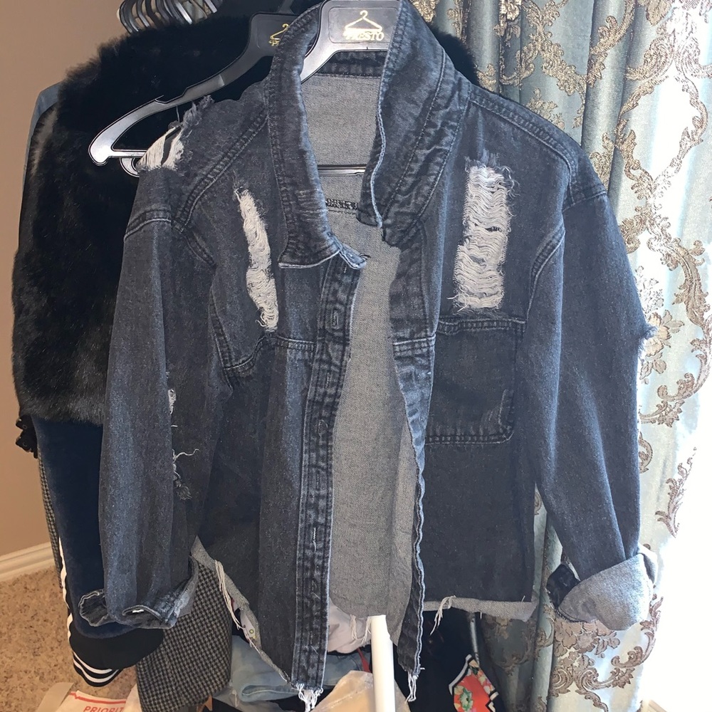 Distressed Denim Jacket